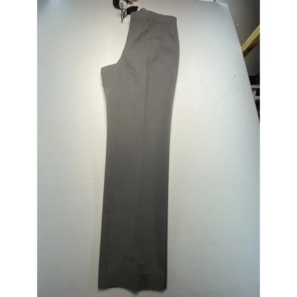 Banana Republic Dress Pants Men’s 35/34 Cotton Flat Front Trouser Grey Checkered